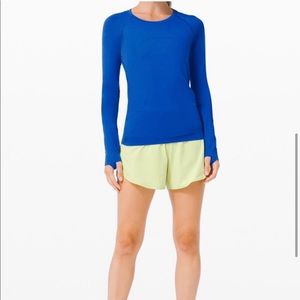 Lululemon swiftly tech long sleeve cerulean blue
